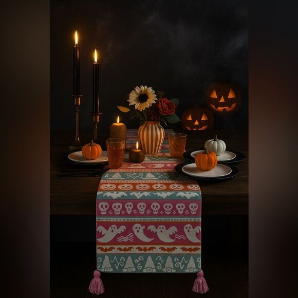 🎃 Rachel Zoe Halloween Table Runner – Brand New with Tags 👻 - Picture 8 of 8
